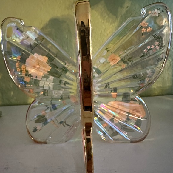 Bath & Body Works Floral Butterfly Candle Holder - Gold and Orange - Picture 7 of 7